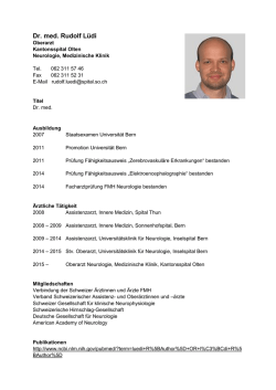 Dr. med. Rudolf L&uuml;di