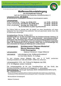 Ingrid Berg - Sch&uuml;tzenverband Hamburg und Umgegend eV