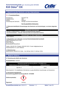 Kill Odor OX - CEBE Reinigungschemie GmbH