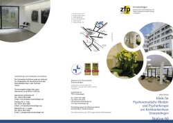 Flyer Station 60 - Zentrum f&uuml;r Psychiatrie