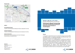 Performance Based Contracting: - ManuFuture-CH