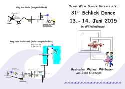 31st Schlick Dance 13.- 14. Juni 2015