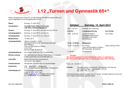 L12 Turnen und Gymnastik am 12. April 2015 in Wien