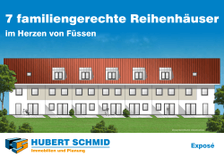 7 familiengerechte Reihenhäuser - Hubert Schmid Bauunternehmen