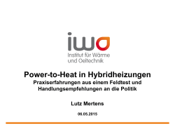Power-to-Heat in Hybridheizungen