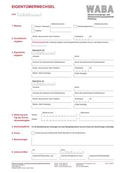 Eigent&uuml;merwechsel WABA