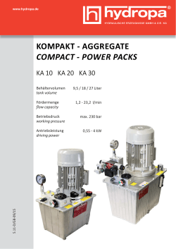 + Kompaktaggregate - Hydropa GmbH & Cie. KG