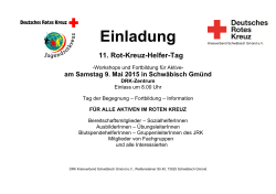 Programm 9. Mai 2015 - DRK Kreisverband Schwäbisch Gmünd e.V.