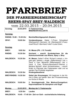 22.03. bis 20.04 - pfarrgemeinde.info
