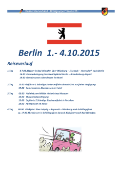 Berlin 1.- 4.10.2015 - Reservistenkameradschaft Bad Wimpfen