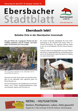 Ebersbacher - Stadt Ebersbach an der Fils