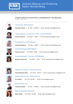 Organisationsverzeichnis