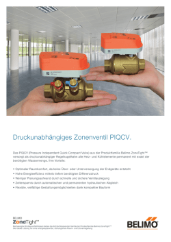 Druckunabh&auml;ngiges Zonenventil PIQCV.