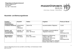 Haushaltsdienste