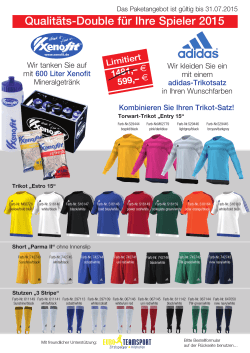 AKTION für Vereine: Xenofit-adidas-Trikot