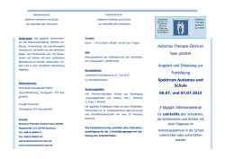 Autismus-Therapie-Zentrum Saar gGmbH Angebot und Einladung