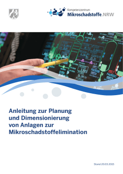 Planung - Kompetenzzentrum Mikroschadstoffe.NRW