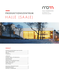 HALLE (SAALE) - Mitteldeutsche Medienf&ouml;rderung GmbH