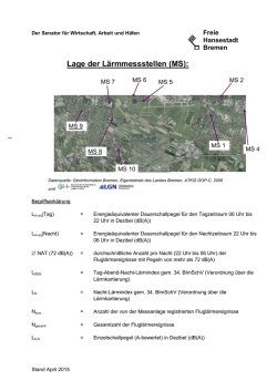 EDDW L&auml;rmpegel 2014