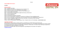 Carrera Digital 124 Fahrzeugliste