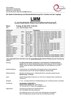 Detaillierte Ausschreibung