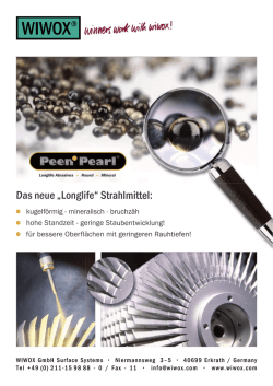 PeenPearl - Wiwox GmbH Surface Systems