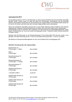 Jahresbericht 2013