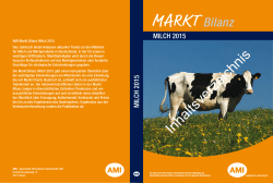 AMI Markt Bilanz Milch 2015