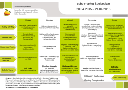 cube market Speiseplan 20.04.2015 – 24.04.2015