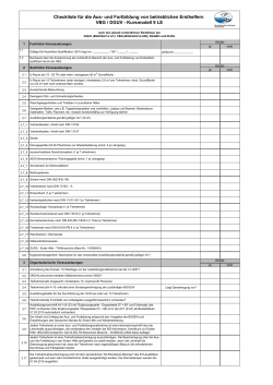 Checkliste Aus-und Fortbildung VBG DGUV 2015