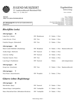 JUGEND MUSIZIERT