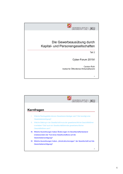 Präsentation Teil 2 - Instituts für Öffentliches Wirtschaftsrecht