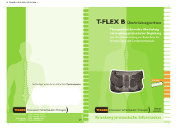 Krankengymnastische Information zur T-FLEX B - OZO
