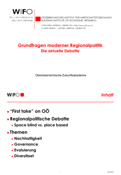 Dr. Peter Huber, WIFO