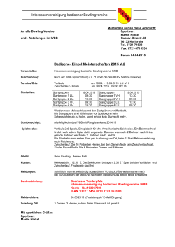 Ausschreibung Version 2