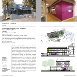 Programm der Architekten - carl holdorf