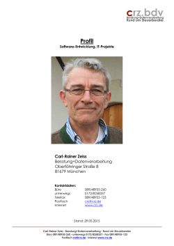 Profil Software-Entwicklung - Carl