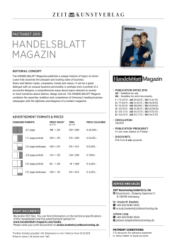 HANDELSBLATT MAGAZIN