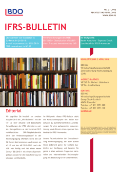 IFRS Bulletin Nr.
