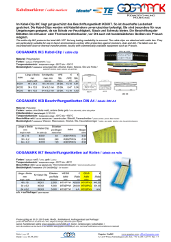 Kabelmarkierer / cable markers