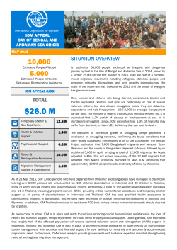IOM Appeal - International Organization for Migration