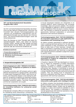 IKT und Sicherheitstechnik Newsletter Ausgabe März 2015