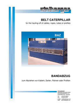 bandabzug belt caterpillar baz - Stolberger KMB