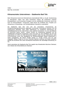Klimaneutrales Unternehmen