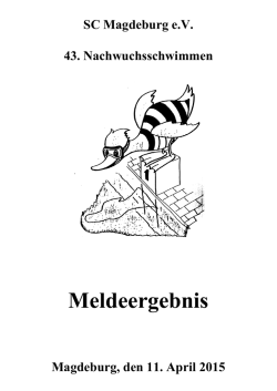 Wettkampf 1 - SCM Schwimmen