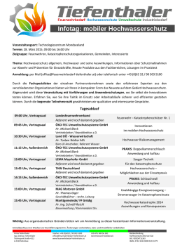 Infotag: mobiler Hochwasserschutz