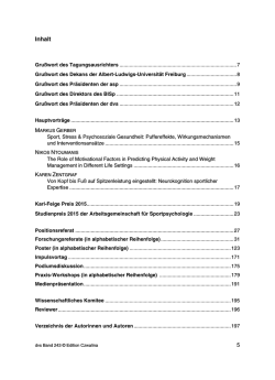 Inhaltsverzeichnis