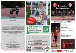 Deutsches Sportabzeichen Sonntag, 21. Juni