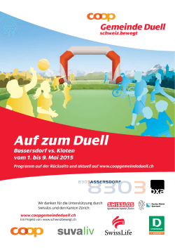 Programm 1. bis 9. Mai 2015 - tennisclub airport bassersdorf