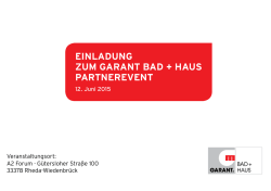 Einladung / Programm  - SHK